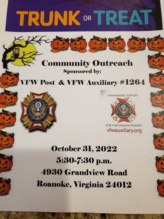 Trunk or Treat is back at the VFW